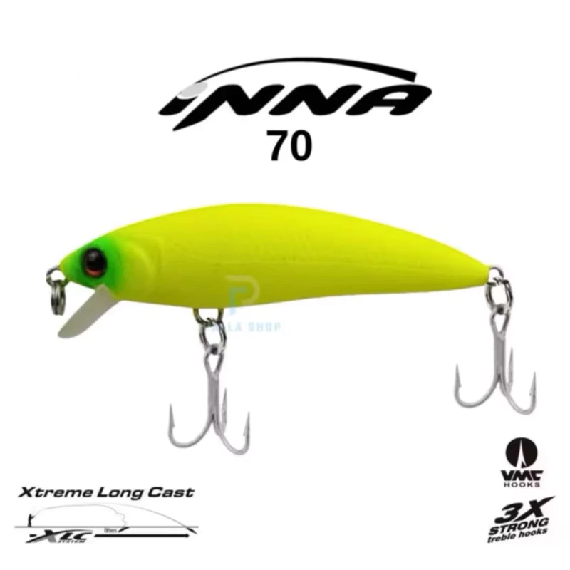 Isca Artificial Inna 70 Pro Tuned - Marine Sports -Todas as Cores - 7cm / 11g - Robalo Tucunaré Traíra Dourado
