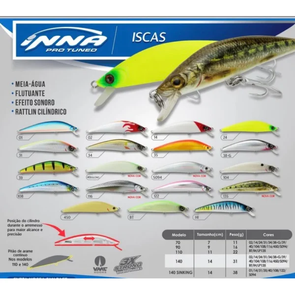 SH01 - Isca Artificial Inna 70 Pro Tuned - Marine Sports - Image 4