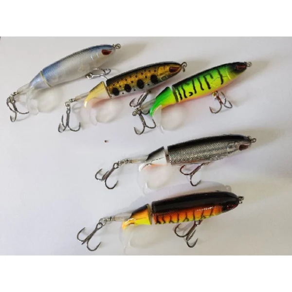 Isca artificial plug 1 pcs Rabo com hélice 8,5cm Whopper Superfície pesca