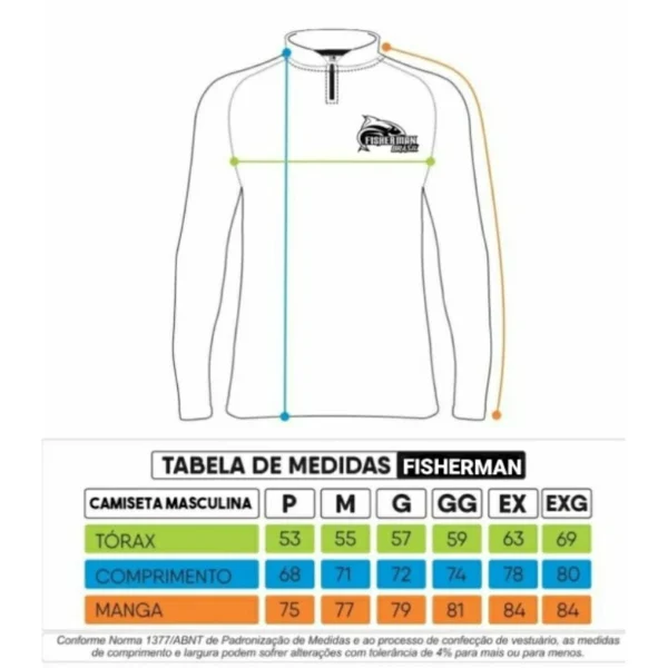 SH24 - Camisa de Pesca UV50 com Ziper - Image 3