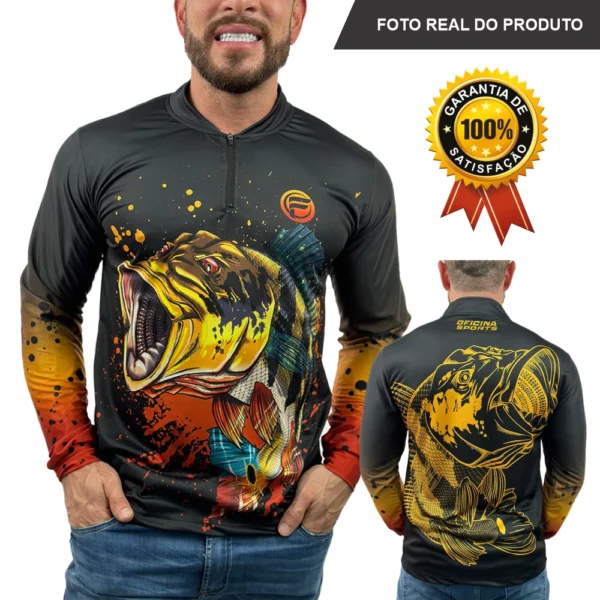 SH25 - Camisa para Pesca Proteção Uv50+ Masculina ou Feminina - Image 6