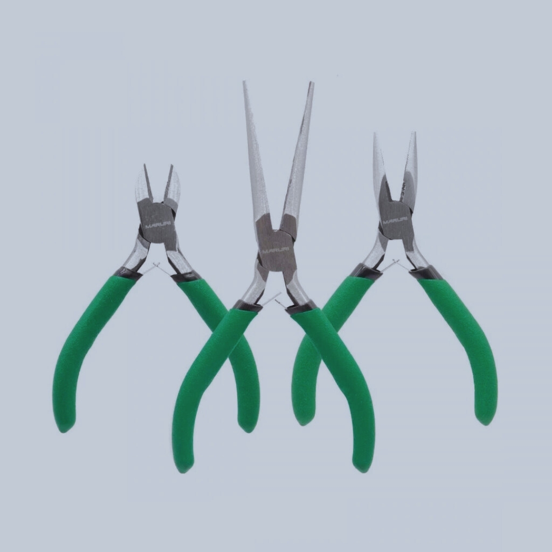 Kit 3 Alicate p/ Pesca Maruri Bico Longo Corte Multi Funcional