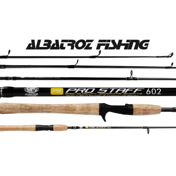SH19 - Vara Carbono Pro Staff Pesca Carretilha 2 Partes Albatroz - Image 3