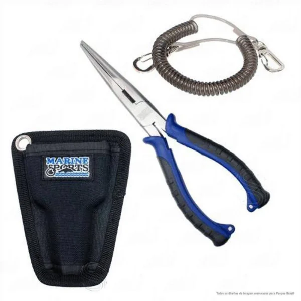 SH61 - Alicate de Pescador Marine Sports Fishermans Pliers Com Bainha e Salva Alicate - Image 5