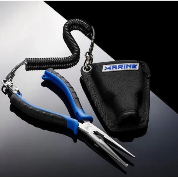 Alicate de Pescador Marine Sports Fishermans Pliers Com Bainha para Cintura e Salva Alicate MS-SRP