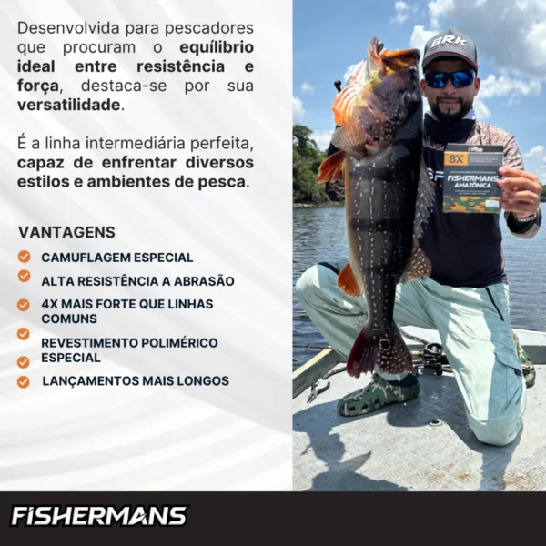 SH84 - Linha Multifilamento Fishermans Amazônica 8X - Image 8