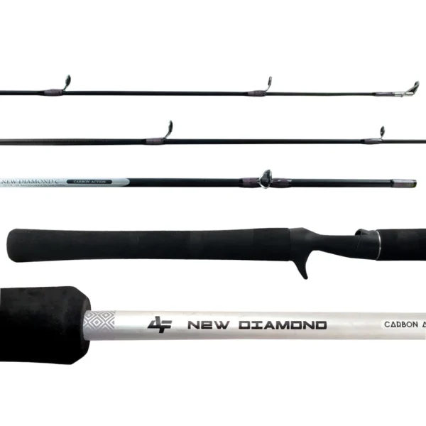 SH85 - Carretilha Marine Sports Ventura Vt10 10 Rol + Vara Albatroz New Diamond - Image 3